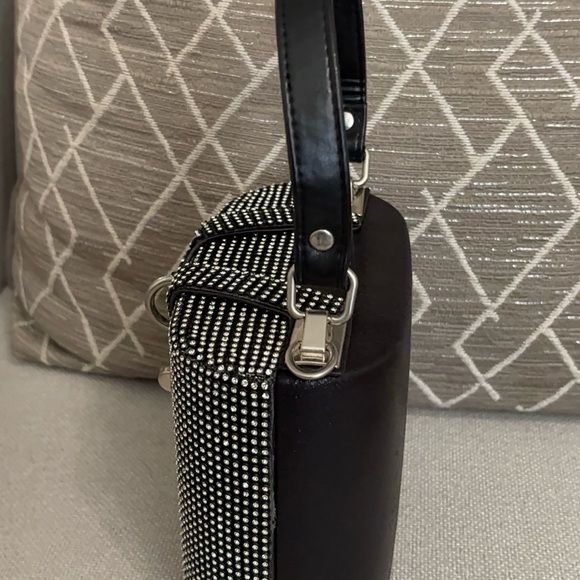 Black and Silver Studded Handbag - Picture 5 of 12